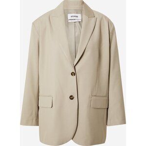 NWOT Womens Size 4 WEEKDAY Brand Beige Aiden Oversized Blazer Jacket NEW